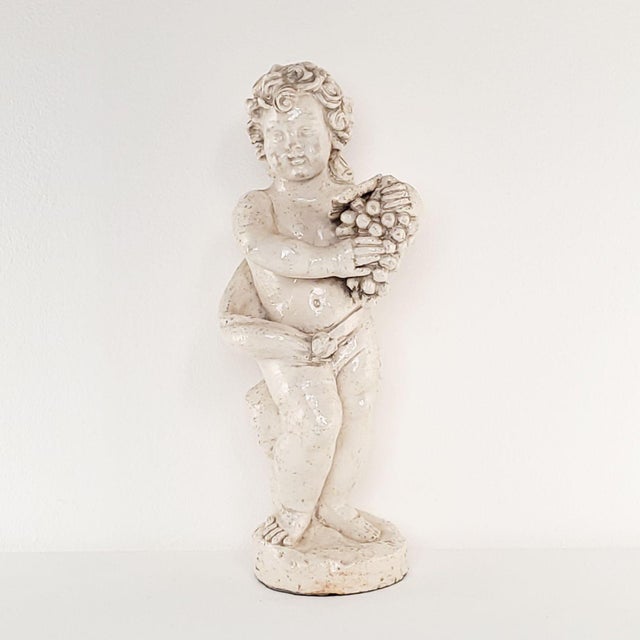 Ceramic Faïence Pottery Figures of the Four Seasons, Probably Italy, Circa 1900 For Sale - Image 7 of 8