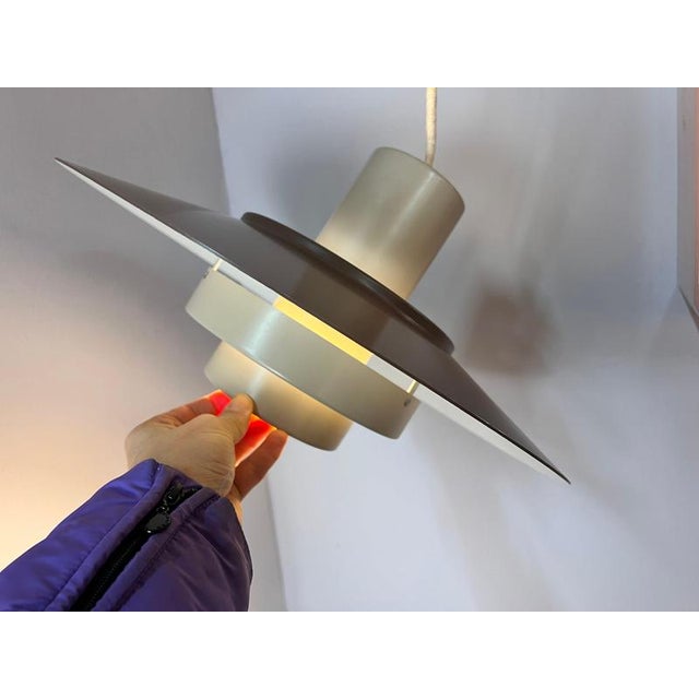 Falcon Pendant Lamp in Brown by Andreas Hansen for Fog & Mørup For Sale - Image 10 of 11