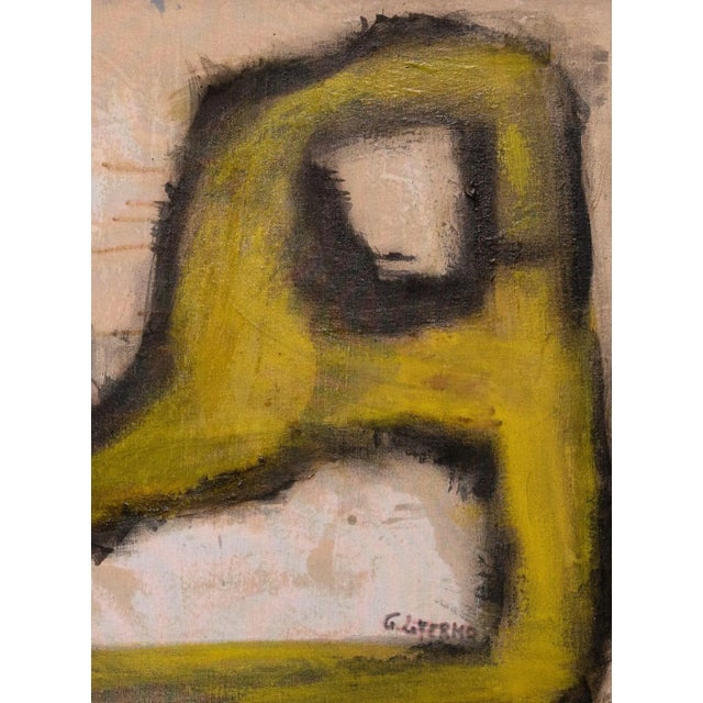 Yellow Shape is an original Contemporary Artwork realized by the Italian artist Giorgio Lo Fermo in 2015. Original Oil...