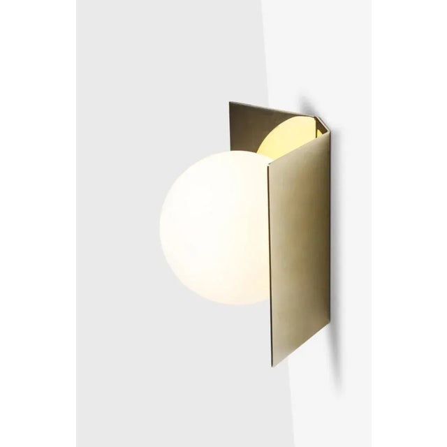 Twain Brass Wall Light by Lexavala For Sale - Image 4 of 5