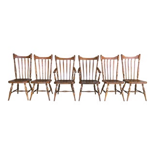 Cushman Fairfield Solid Maple Dining Chairs Made in Vermont - Vintage Mid 20th Century For Sale