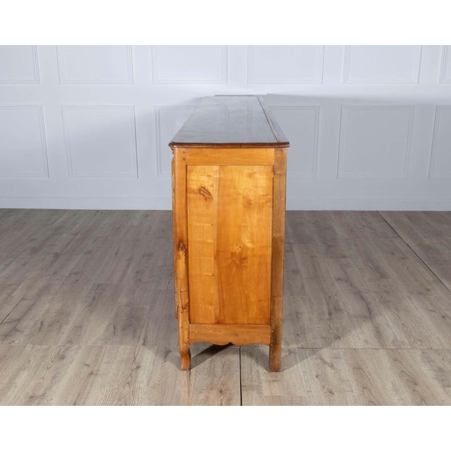 Wood 19th Century French Cherry Wood Enfilade with Four Doors For Sale - Image 7 of 8