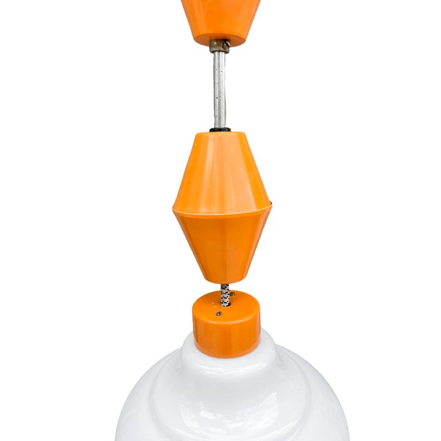 Hanging Lamp, Kamenický Šenov, Czechoslovakia, 1950s. For Sale - Image 6 of 12