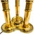 Mid 20th Century Neoclassical Stiffel Solid Brass 3-Light Bouillotte Lamp With Black Snakeskin Shade For Sale - Image 10 of 15