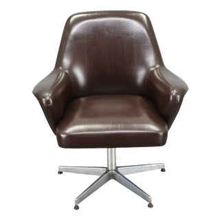 Italian Swivel Lounge Chair by Mobiltecnica Torino, 1960s For Sale