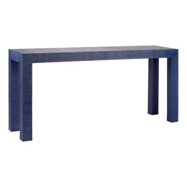 Sanibel Raffia Console - Blue For Sale