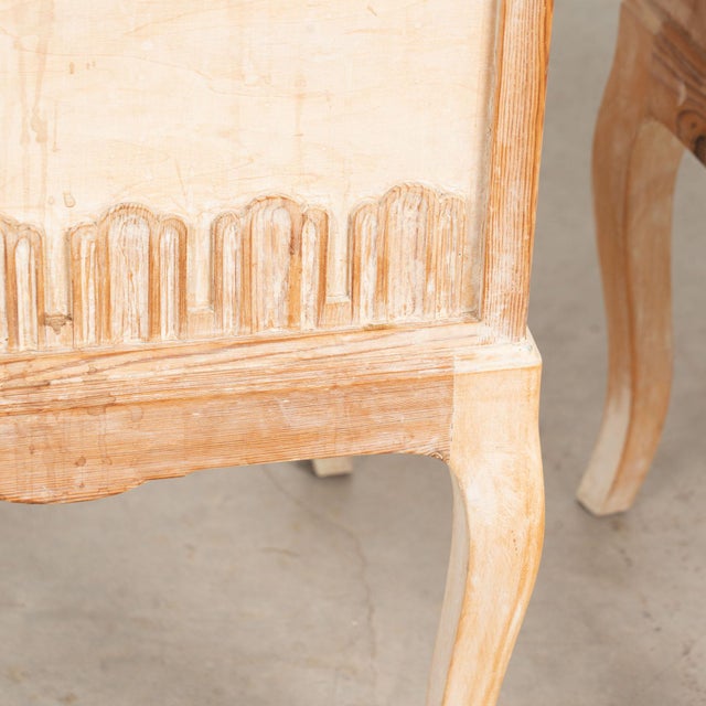 Pair of 20th Century Danish Whitewashed Pine Small Cabinet Nightstands For Sale - Image 12 of 16