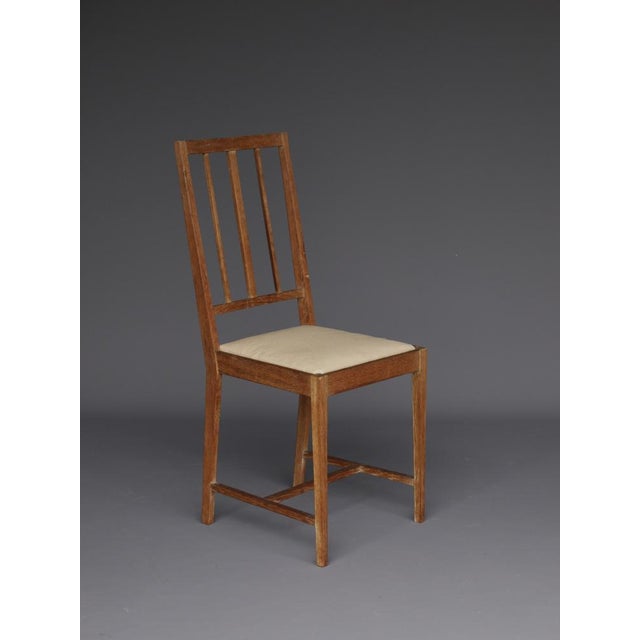English Arts & Crafts Oak Side Chair. 1930s For Sale - Image 13 of 14