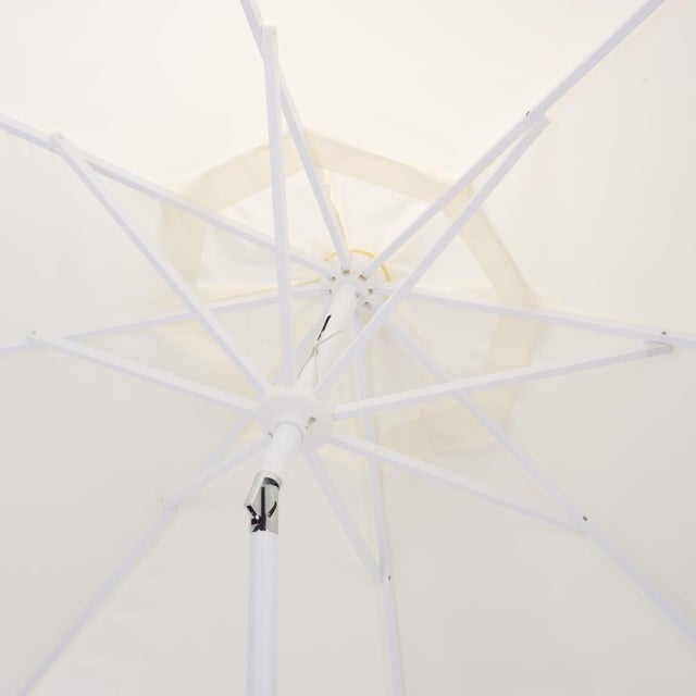 2020s Torsa 9 Ft Crank Umbrella, Ivory/White Pole For Sale - Image 5 of 9