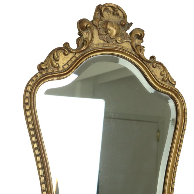 Faceted Gold Leaf Mirror from Deknudt, 1960s For Sale - Image 9 of 18