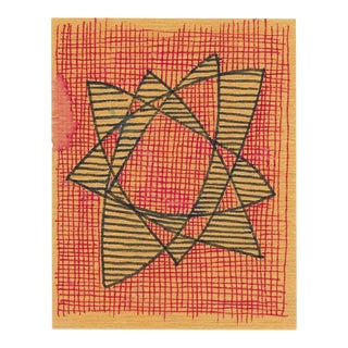 1980s William Glen Davis Atomic Miniature Drawing For Sale