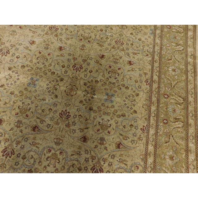 Tan Hand Made Wool Pile Rug. 8'x 10' For Sale - Image 8 of 17
