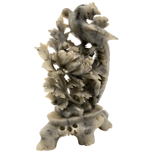 Mid 20th Century Chinese Soapstone Hand-Carved with Phoenix For Sale - Image 13 of 13