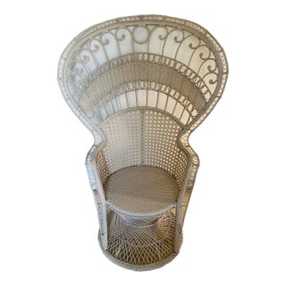 Late 20th Century Emmanuel Peacock Cane Chair For Sale