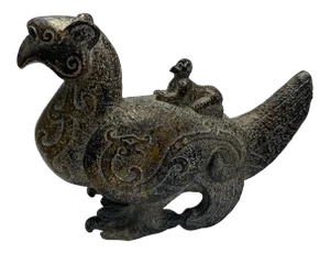 Ancient Serpentine Bird Statue