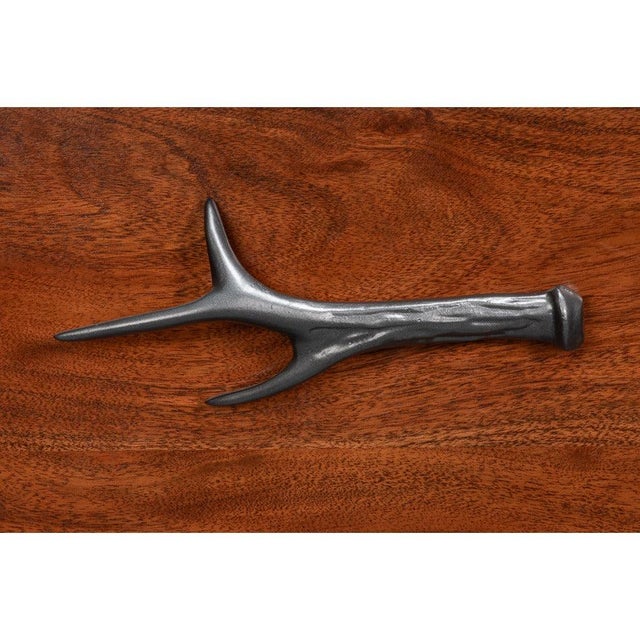 Lodge Chest of Drawers with Cast Antler Pulls For Sale - Image 10 of 11