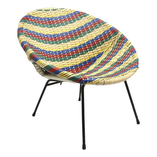 Mid-Century Childrens Acapulco Armchair, 1950s For Sale