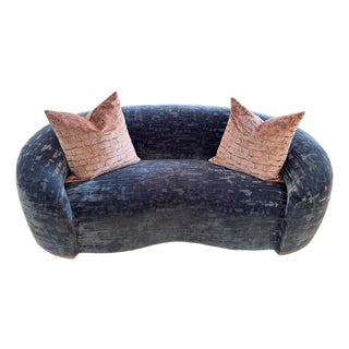 Brand New Elegant Blue Sofa For Sale