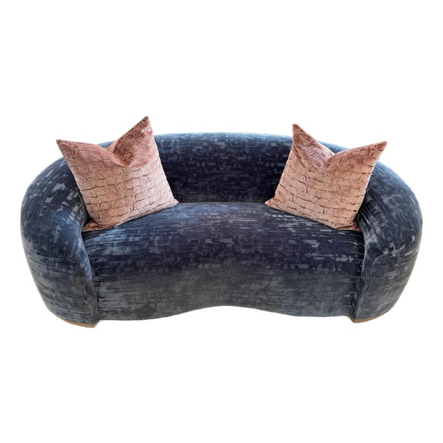 Brand New Elegant Blue Sofa For Sale
