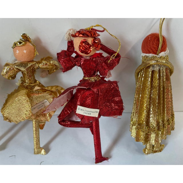 Gold 1969 Mr. Santa Ornaments - Set of 4 For Sale - Image 8 of 8