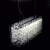 Charlie chasoml1 pendant lamp by mazzega 1946 dimensions: w 113 x d 25 x h 150 cm. Materials: polished chrome. Diffuser:...