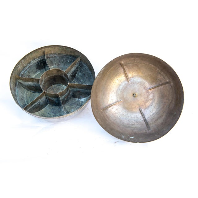 1960s 1960s Large Brass Gourd Container For Sale - Image 5 of 13