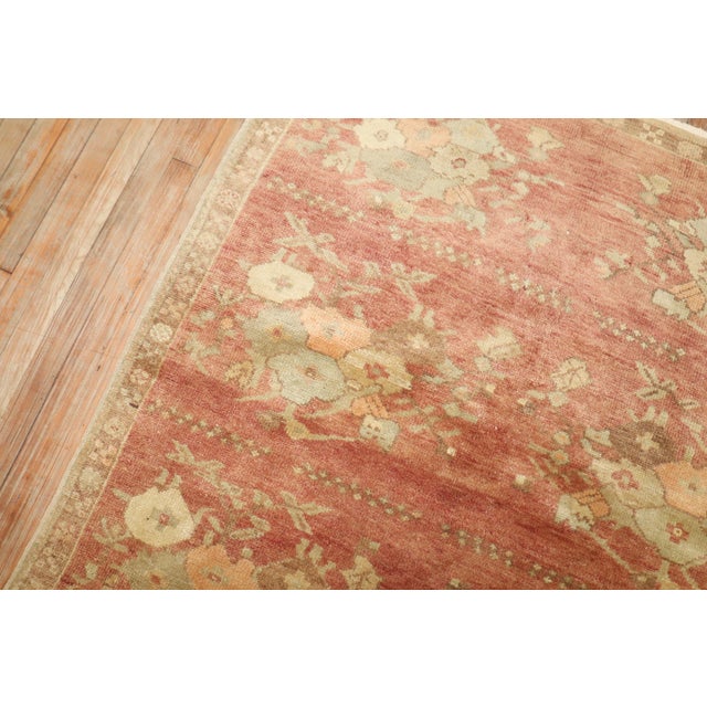 Vintage Zabihi Collection Turkish Floral Konya Rug - 4'2" x 7'10" For Sale In New York - Image 6 of 7