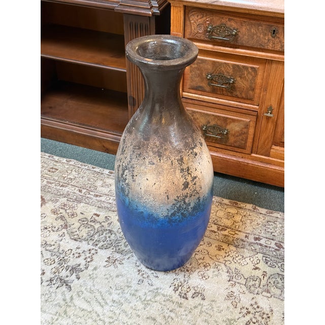 Elongated Abstract Ombre Vase, Large For Sale - Image 12 of 12