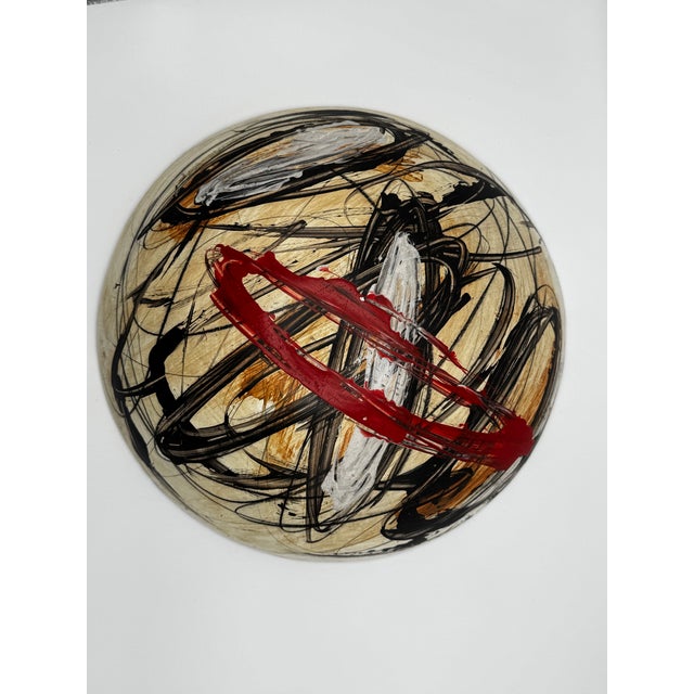 Abstract Abstract Artwork "Sphere of Color - Animal Instinct" in Ceramic For Sale - Image 3 of 7