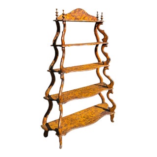 19th Century Faux Tortoise Etagere For Sale