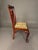 Oxblood Red Antique Chippendale Style Mahogany Side Chair Set of 4 With Floral Upholstery, C. 1890 For Sale - Image 8 of 16