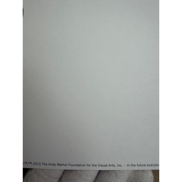 2020s Andy Warhol, I the Future Everybody Will Be World Famous for Fifteen Minutes, Designed by John Melin, 1968, Copyright 2015 For Sale - Image 5 of 8