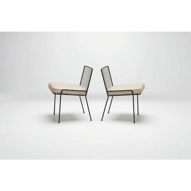 1950s Original Pair of Van Keppel-Green Expanded Metal Series Chairs, Model 872, 1953 For Sale - Image 5 of 14