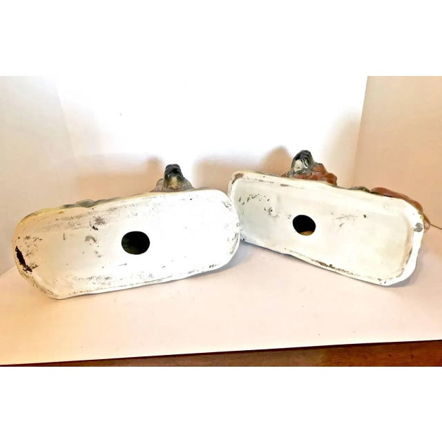 Ceramic Staffordshire Recumbent Lions, Late 19th Century - a Pair For Sale - Image 7 of 8