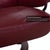 Set of Leather Atlantic Recliner and Ottoman in Red Genuine Leather from Stressless For Sale - Image 10 of 18