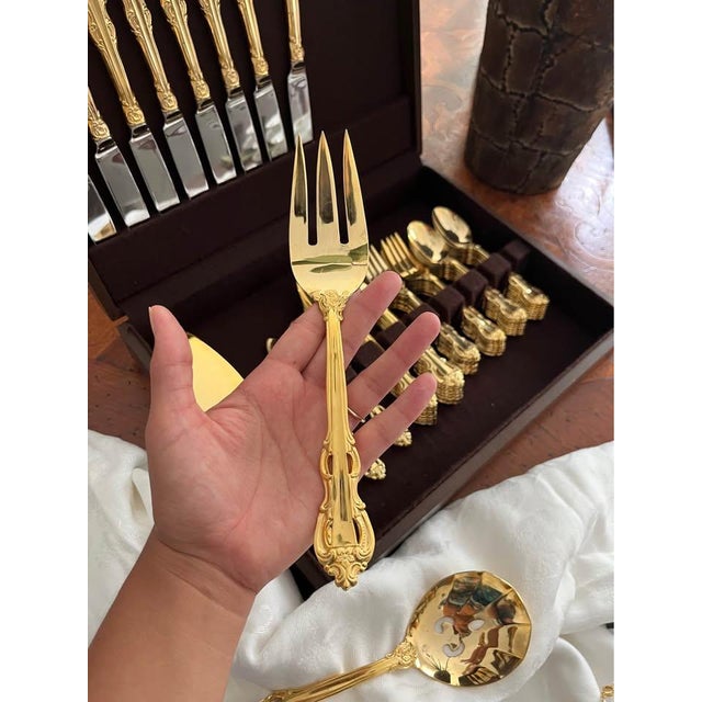 Metal 1980s American Towle Supreme Cutlery Service for (8) - 71 pcs For Sale - Image 7 of 8