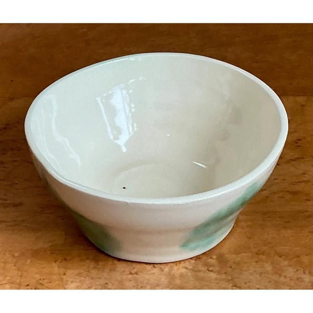 Late 20th Century Vintage Abstract Glazed Ceramic Bowl For Sale - Image 5 of 12