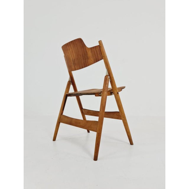 Egon Eiermann Austrian Folding Chair by Egon Eiermann for Wilde & Spieth, 1950s For Sale - Image 4 of 9