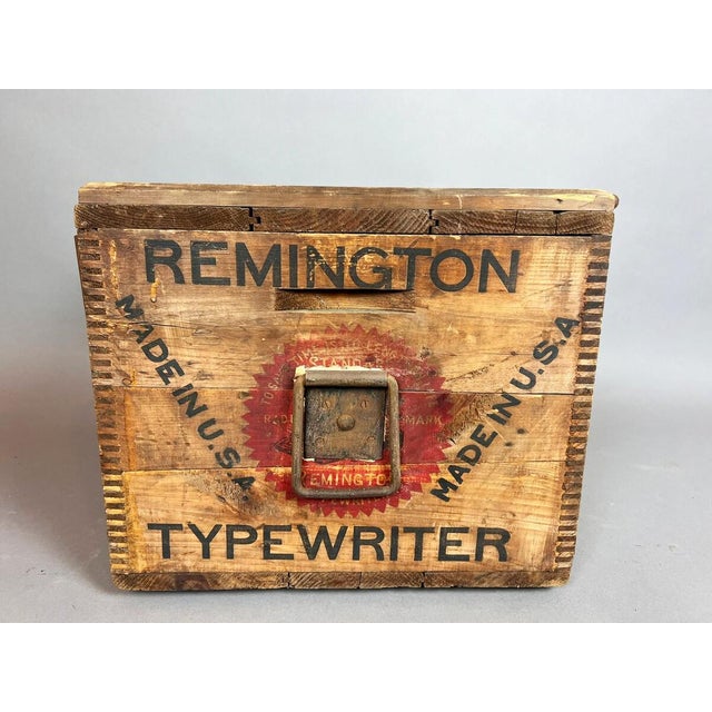 Wood Wooden Shipping Case for Remington Typewriter, 1930s For Sale - Image 7 of 12