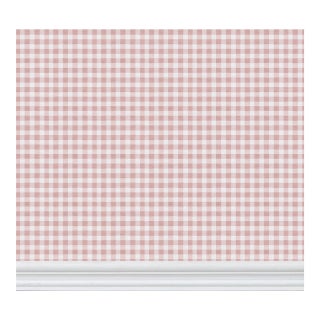 Austen Gingham Small Check Removable Wallpaper – Powder Pink Double Roll For Sale