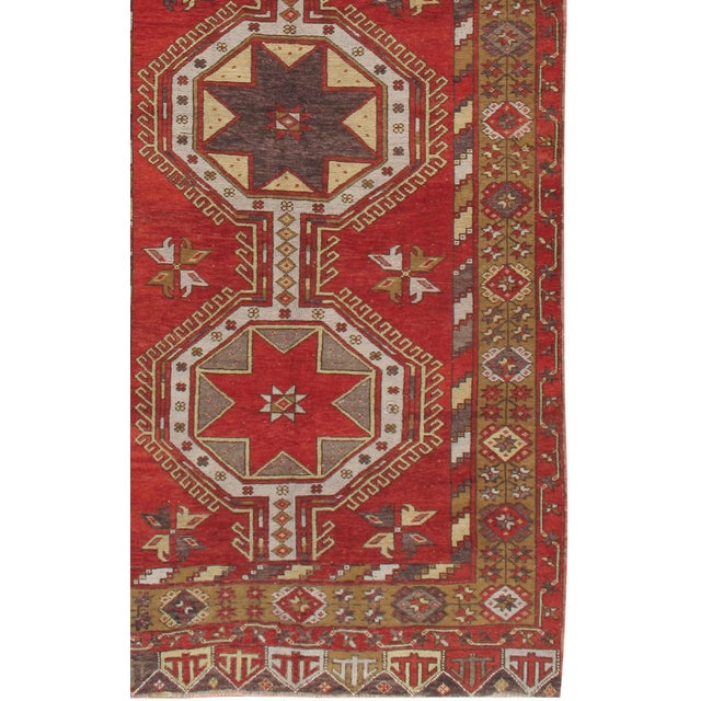 Textile Vintage Turkish Oushak Runner Rug, 4ft 11in X 12ft 10in For Sale - Image 7 of 8
