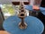 Beautiful solid bronze menorah in the Brutalist style, with organic shapes and considerable weight, in perfect condition....