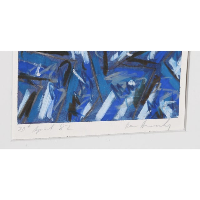 Ben Hancocks British (1951) 20th April Date: 1982 Oil Pastel on Paper, signed and dated Image Size: 27.5 x 6.5 inches...