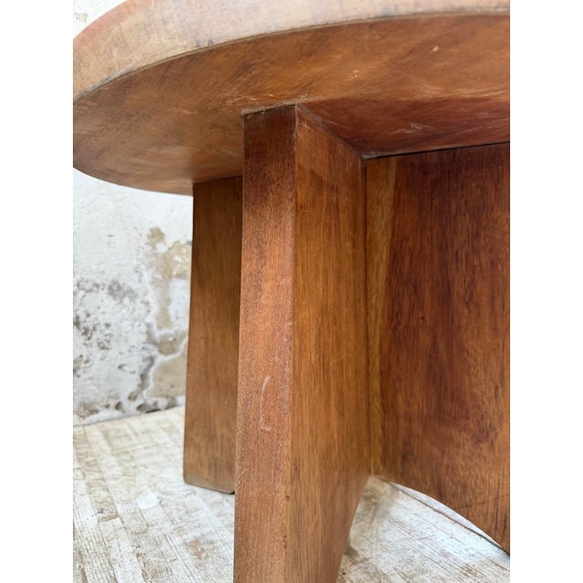 Constructivist Mahogany Side Table, 1950s For Sale - Image 13 of 18