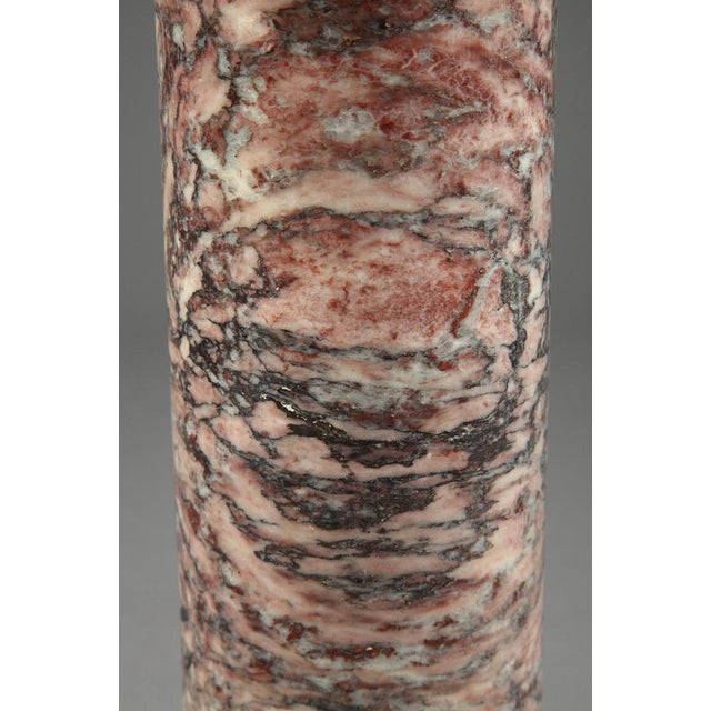 19th Century Napoleon III Brocatelle Marble Column For Sale - Image 10 of 17