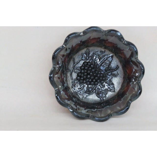 Imperial Purple Carnival Glass Grape Berry Bowl Dish For Sale - Image 9 of 12