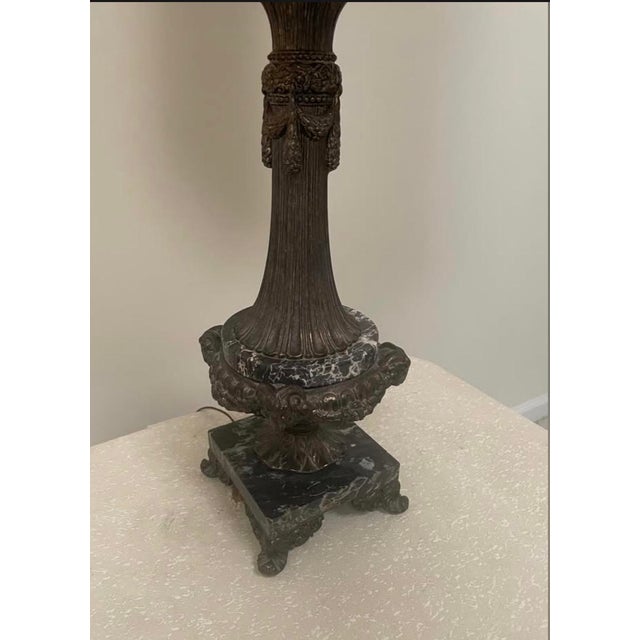 Onyx 1960s Mid-Century Black Modern Marble Turner Table Lamp - New Old Stock For Sale - Image 8 of 9