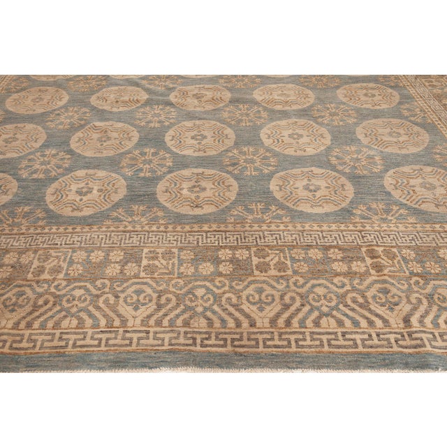 Blue Inspired Traditional Rug Medallion Light Beige "Rondelle" by Doris Leslie Blau For Sale - Image 8 of 8