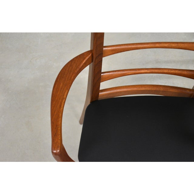 Black Danish Modern Teak Lis Dining Chairs by Koefoeds Hornslet - Set of 6 For Sale - Image 8 of 11