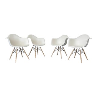 Herman Miller Eames Molded Plastic Armchairs - Set of 4 For Sale